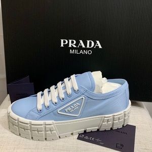 New Prada Double Wheel Platform Sneakers